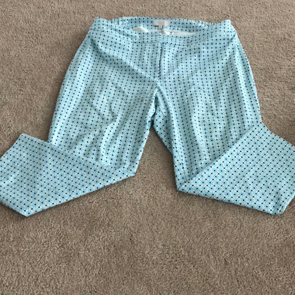 Talbots Blue and Black Patterned Pants